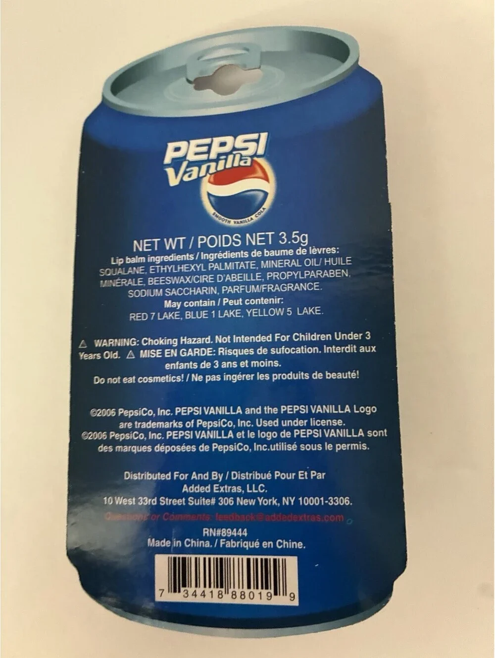 Pepsi vanilla lip